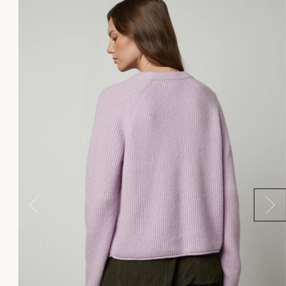 Velvet By Graham & Spencer Wool Yak Gigi Crew Neck Sweater Size XS NWT $198 - Picture 7 of 11